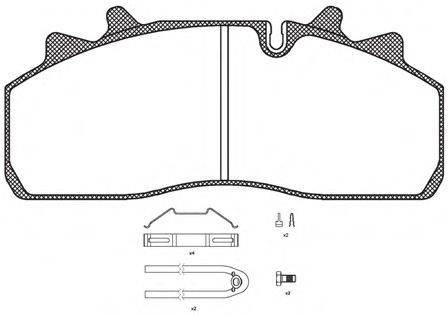 ROADHOUSE JSX2125480 Комплект гальмівних колодок, дискове гальмо