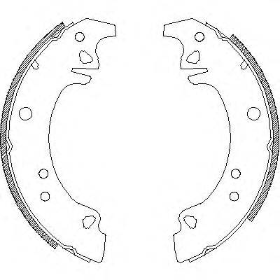 ROADHOUSE 427300 Комплект гальмівних колодок