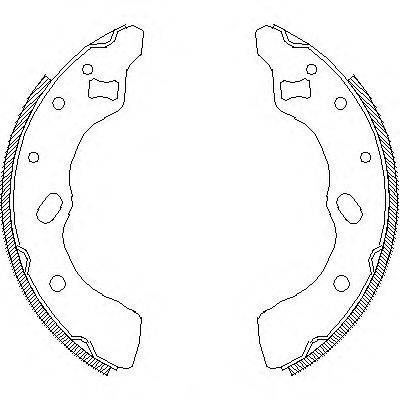 ROADHOUSE 463900 Комплект гальмівних колодок