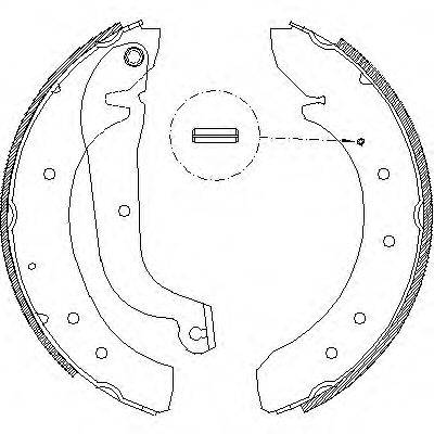 ROADHOUSE 471901 Комплект гальмівних колодок