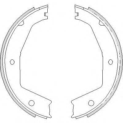ROADHOUSE 474300 Комплект гальмівних колодок, стоянкова гальмівна система