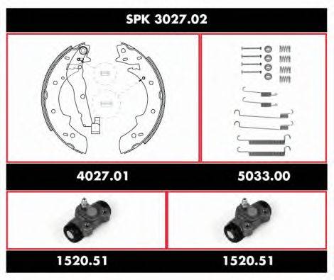 ROADHOUSE SPK302702 Комплект гальм, барабанний гальмівний механізм