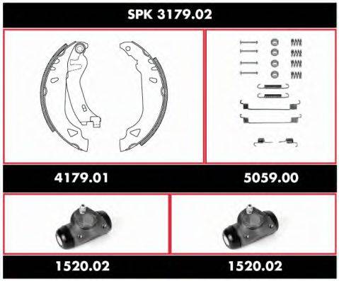 ROADHOUSE SPK317902 Комплект гальм, барабанний гальмівний механізм