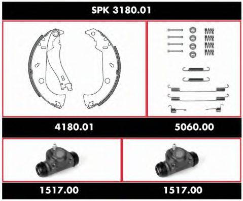 ROADHOUSE SPK318001 Комплект гальм, барабанний гальмівний механізм