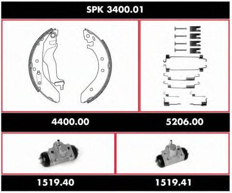 ROADHOUSE SPK340001 Комплект гальм, барабанний гальмівний механізм