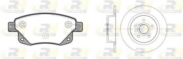 ROADHOUSE 8125201 Комплект гальм, дисковий гальмівний механізм