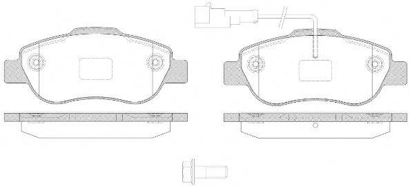 ROADHOUSE 2110021 Комплект гальмівних колодок, дискове гальмо