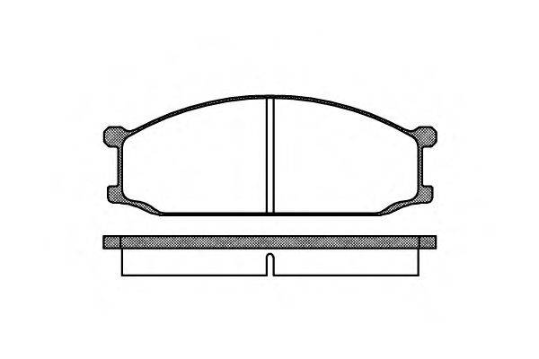 REMSA 013600 Комплект гальмівних колодок, дискове гальмо