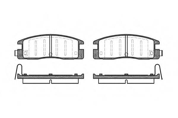 REMSA 036104 Комплект гальмівних колодок, дискове гальмо