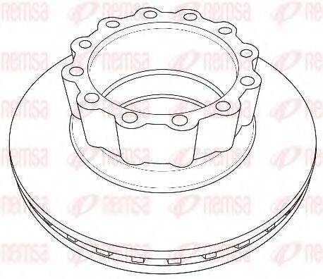 REMSA NCA122920 гальмівний диск
