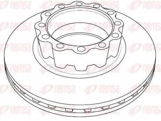 REMSA NCA123020 гальмівний диск