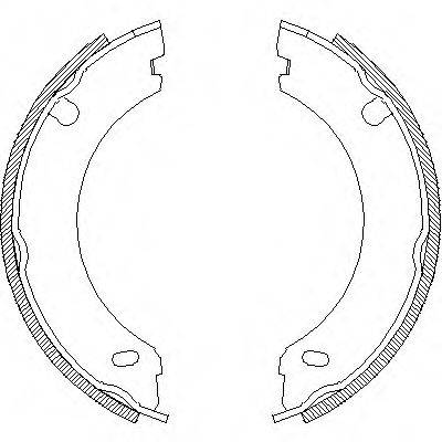REMSA 469600 Комплект гальмівних колодок, стоянкова гальмівна система