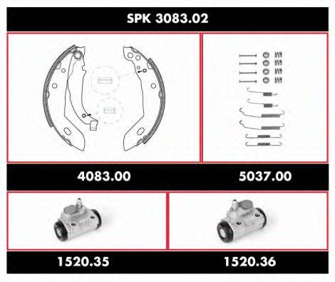 REMSA SPK308302 Комплект гальм, барабанний гальмівний механізм