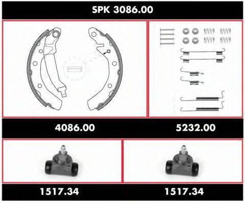 REMSA SPK308600 Комплект гальм, барабанний гальмівний механізм