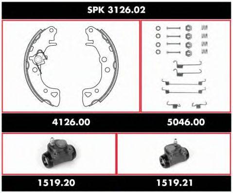 REMSA SPK312602 Комплект гальм, барабанний гальмівний механізм