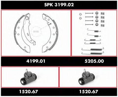 REMSA SPK319902 Комплект гальм, барабанний гальмівний механізм