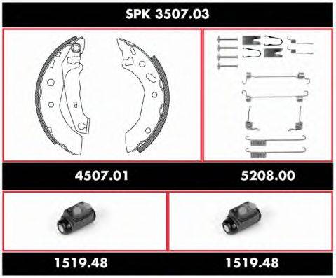 REMSA SPK350703 Комплект гальм, барабанний гальмівний механізм