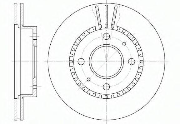 REMSA 642310 гальмівний диск