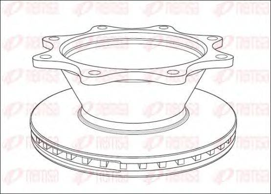 REMSA NCA101220 гальмівний диск