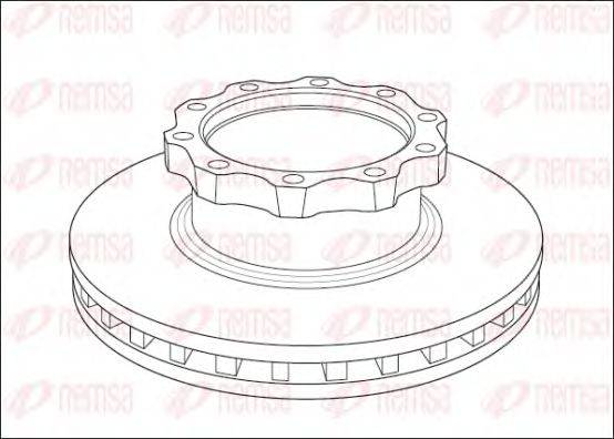 REMSA NCA103920 гальмівний диск