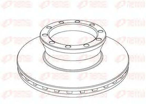 REMSA NCA104020 гальмівний диск