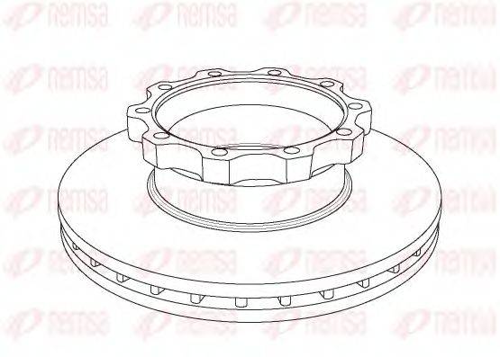REMSA NCA104420 гальмівний диск
