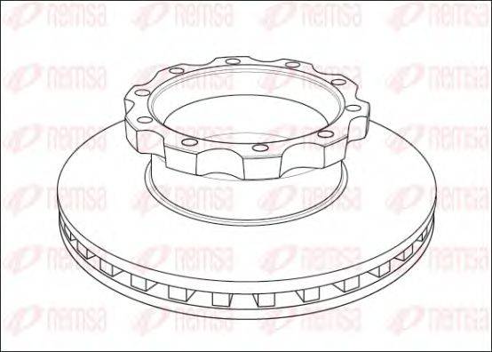 REMSA NCA104520 гальмівний диск