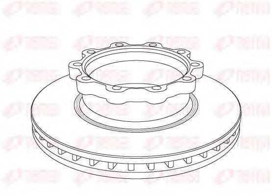 REMSA NCA104720 гальмівний диск