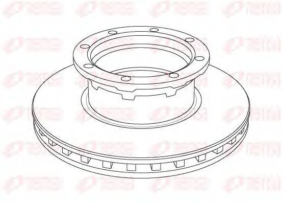REMSA NCA105620 гальмівний диск