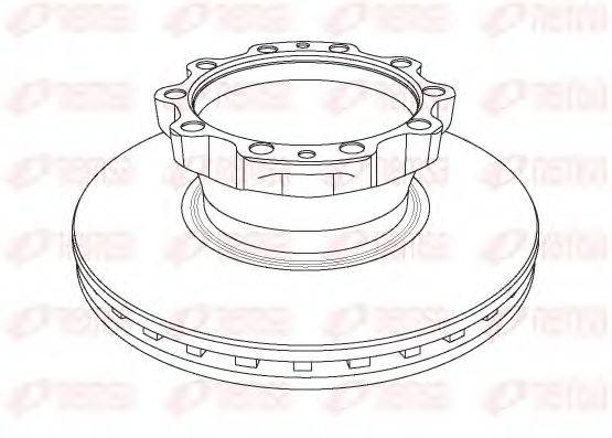 REMSA NCA117420 гальмівний диск