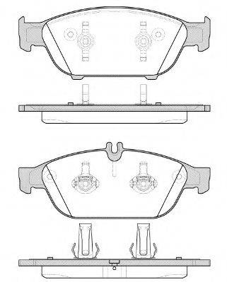 REMSA 144110 Комплект гальмівних колодок, дискове гальмо