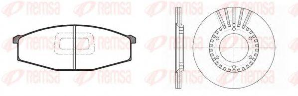 REMSA 812900 Комплект гальм, дисковий гальмівний механізм