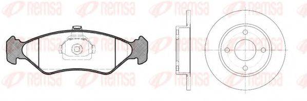 REMSA 828501 Комплект гальм, дисковий гальмівний механізм