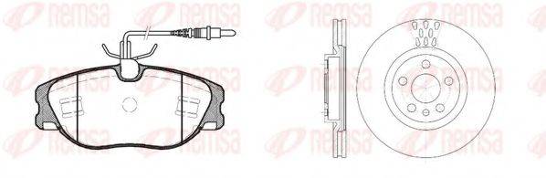 REMSA 830500 Комплект гальм, дисковий гальмівний механізм