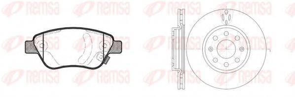 REMSA 885802 Комплект гальм, дисковий гальмівний механізм