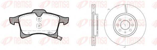 REMSA 8103602 Комплект гальм, дисковий гальмівний механізм