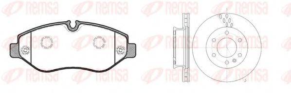 REMSA 8124500 Комплект гальм, дисковий гальмівний механізм