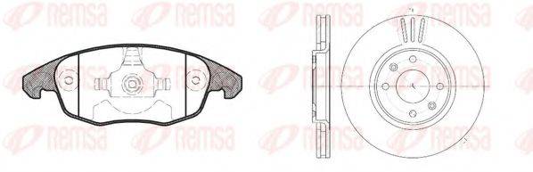 REMSA 8124800 Комплект гальм, дисковий гальмівний механізм