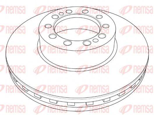 REMSA NCA121020 гальмівний диск