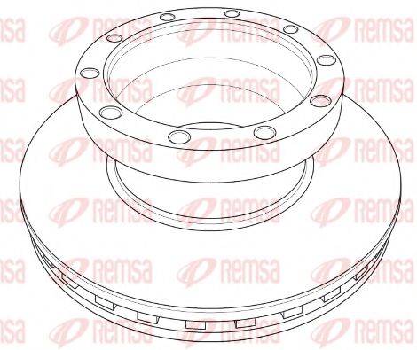 REMSA NCA121120 гальмівний диск