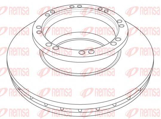 REMSA NCA121520 гальмівний диск
