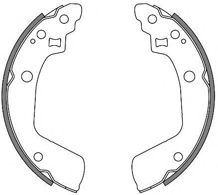 REMSA 424100 Комплект гальмівних колодок