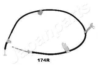 JAPANPARTS BC174R Трос, стоянкова гальмівна система