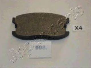 JAPANPARTS PA998AF Комплект гальмівних колодок, дискове гальмо