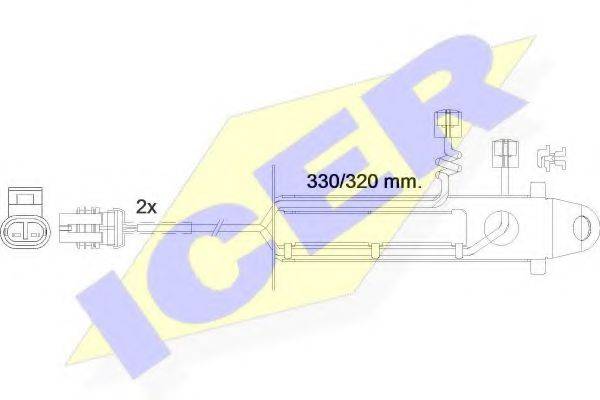 ICER 610361EC Сигналізатор, знос гальмівних колодок