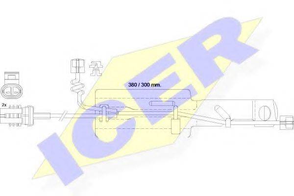 ICER 610433EC Сигналізатор, знос гальмівних колодок