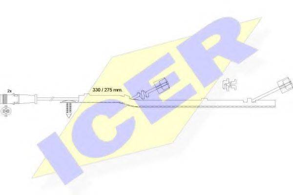 ICER 610434EC Сигналізатор, знос гальмівних колодок