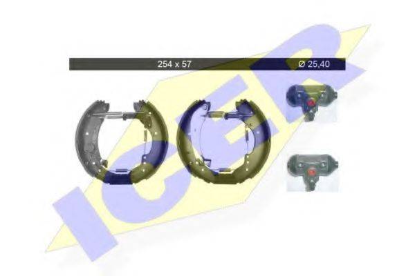 ICER 79KT0078C Комплект гальмівних колодок