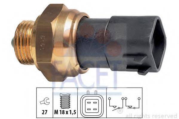 FACET 76161 Вимикач, фара заднього ходу