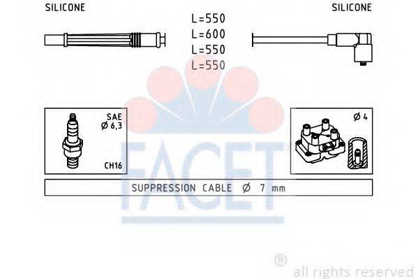 FACET 47246 Комплект дротів запалювання